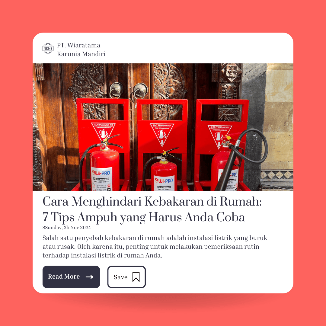 Cara Menghindari Kebakaran di Rumah